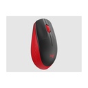 Mouse Wireless M190 Full-Size Red