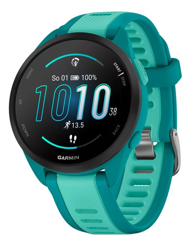 Smartwatch Garmin Forerunner 165 Music Amoled Turquesa 43mm