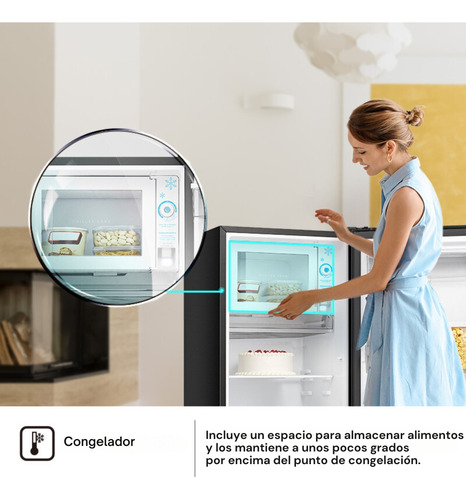 Heladera Hisense Single Door 177 Litros Dispenser De Agua Negra