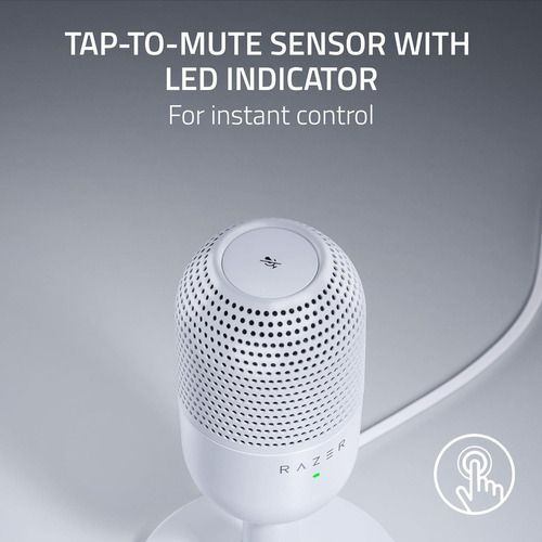 Micrófono Razer Seiren V3 Mini USB Color Blanco