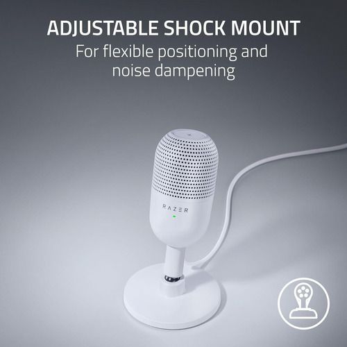 Micrófono Razer Seiren V3 Mini USB Color Blanco