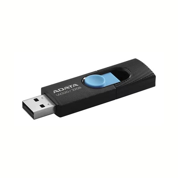 Pendrive Adata UV220 2.0 Negro y Azul