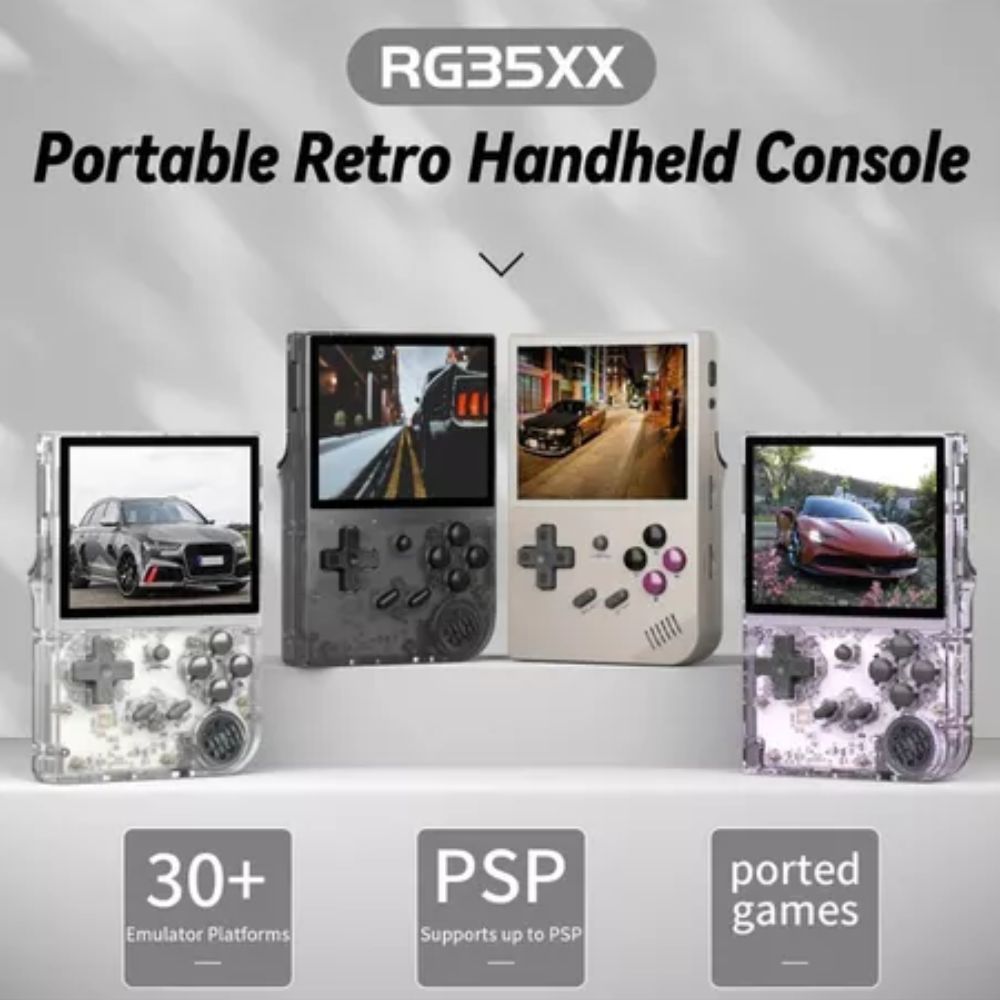 Consola De Juegos Portátil Retro Anbernic RG35XX Grey