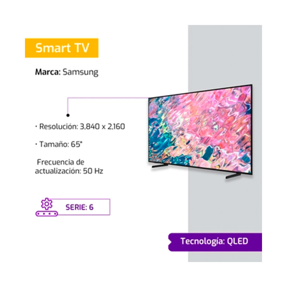 Smart Tv Samsung 65" Qled 4K Q65D