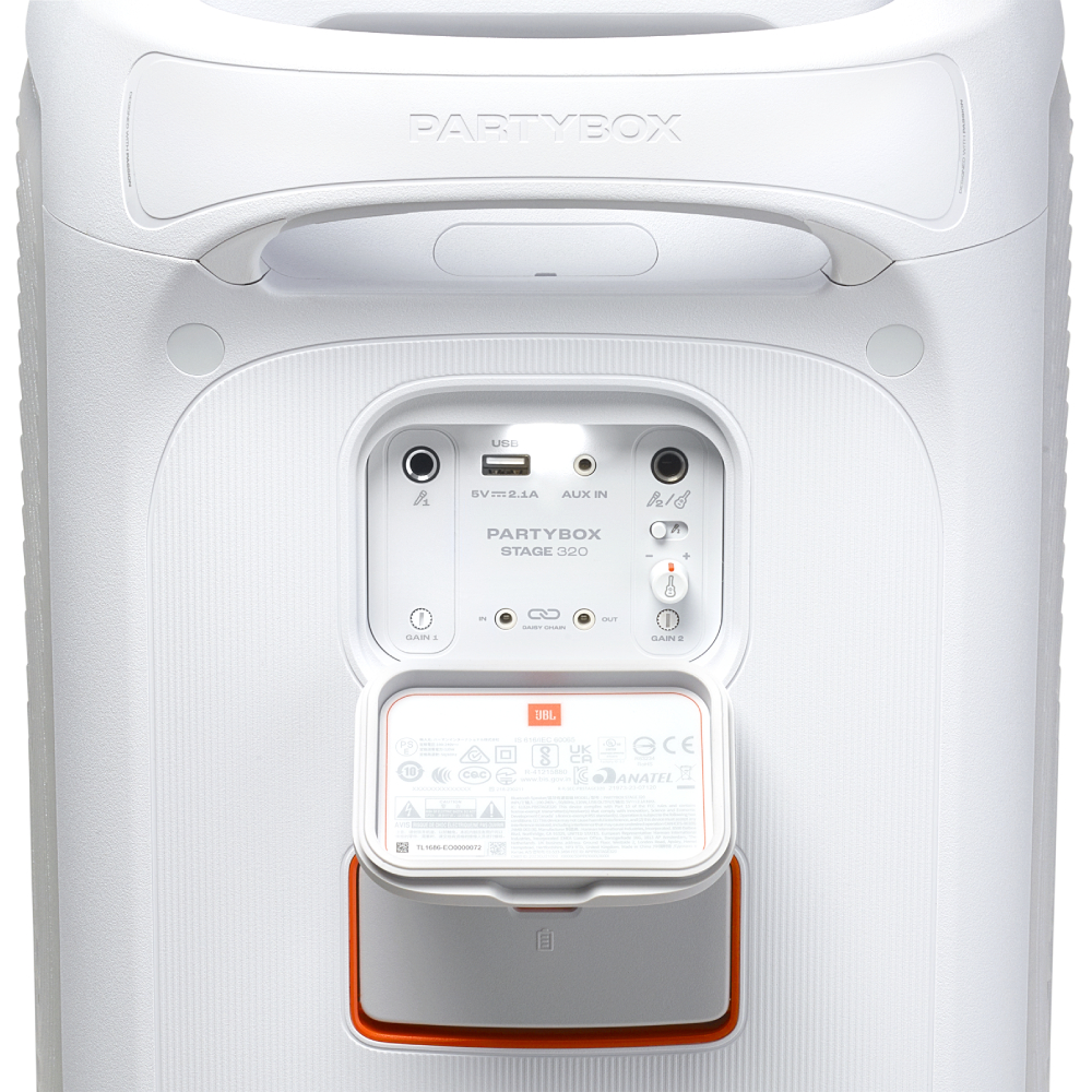 Parlante Portátil JBL PartyBox Stage 320 Sensation Blanco