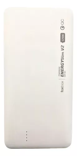 Powerbank Foxbox Energy Slim V2 12500 Mah Blanco