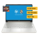 Notebook HP 15-ef2514la, AMD Ryzen 7, 8 GB, 512 GB SSD, 15.6, HD Windows 11 Home