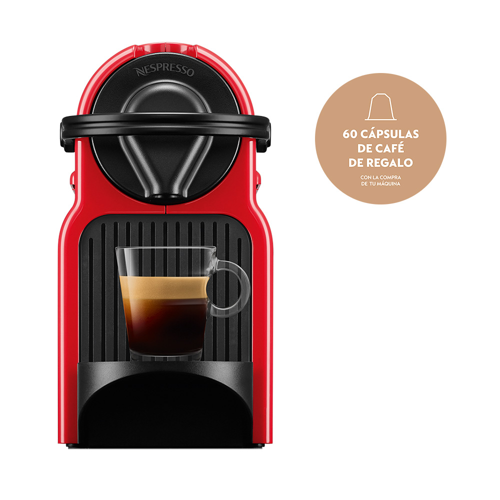 Cafetera Nespresso Inissia Mini Roja         