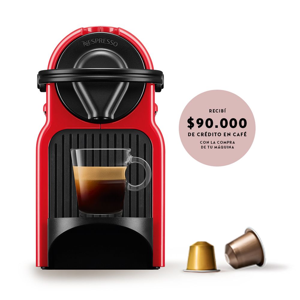 Cafetera Nespresso Inissia Mini Roja         
