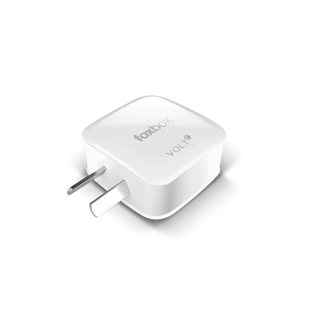 Cargador Foxbox Volt 3.1A + Cable C Blanco