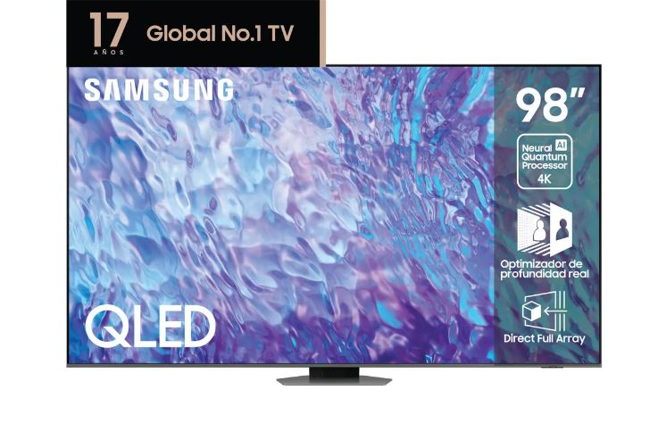 Smart TV Samsung 98" QLED 4K Q80C       