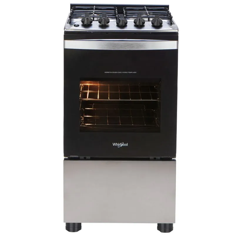 Cocina A Gas Whirlpool Inoxidable         