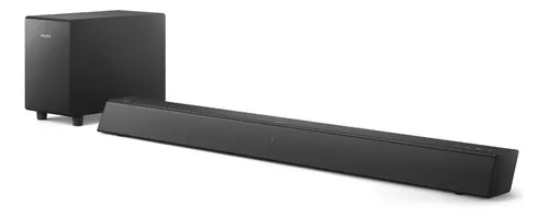 Barra De Sonido Philips 2.1 Con Subwoofer Bluetooth Negro 