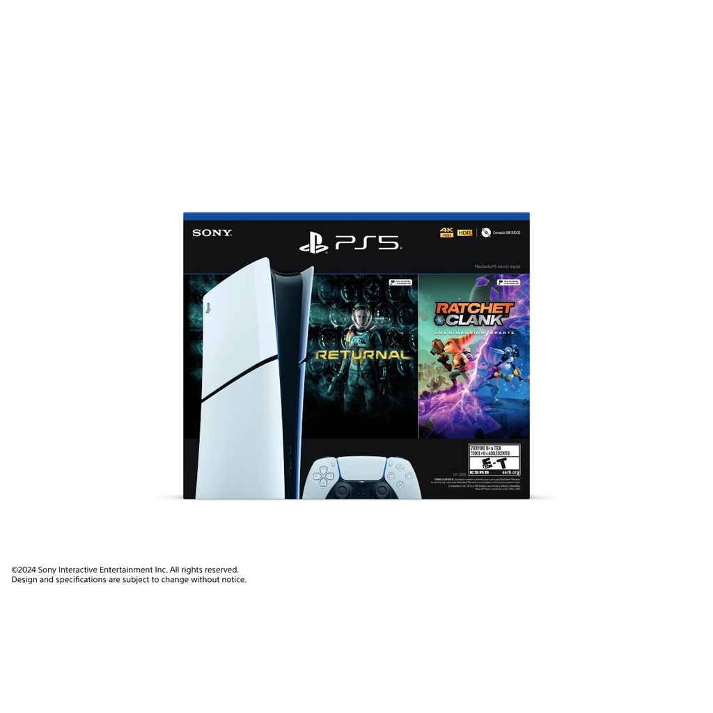 Sony Playstation 5 Slim 1Tb Digital Bundle Ratchet  Clank