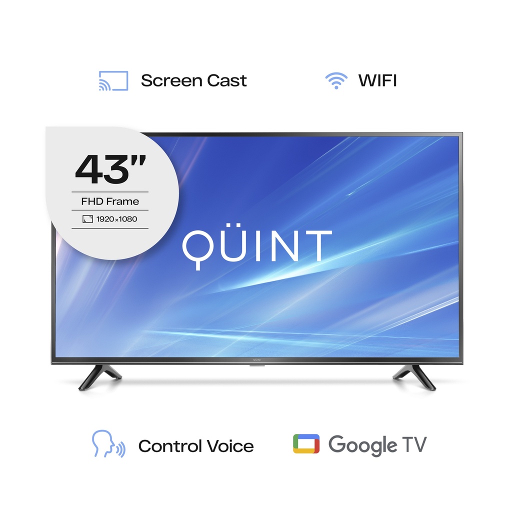 Smart Tv Led 43 HD Quint Con Google TV