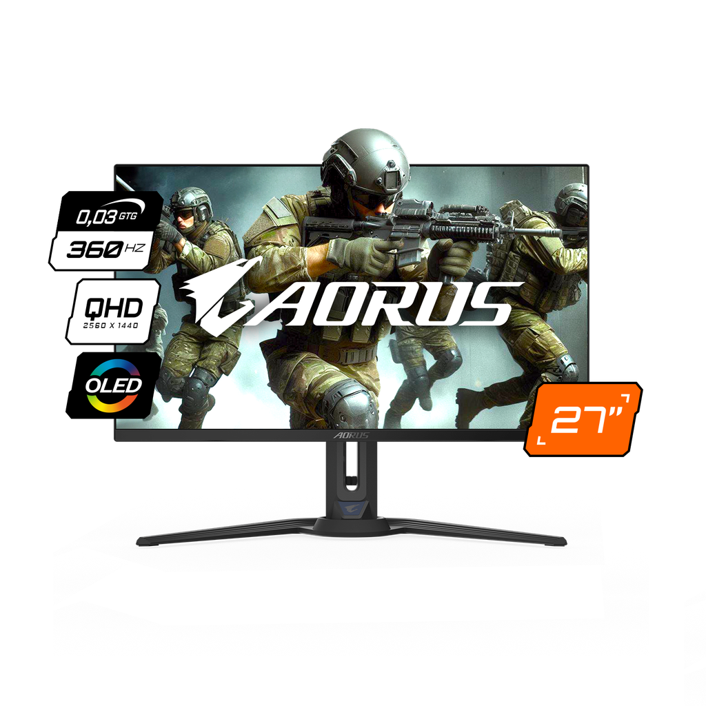 Monitor Gigabyte 27 OLED 360Hz 0,03 Ms GTG FO27Q3 SA1