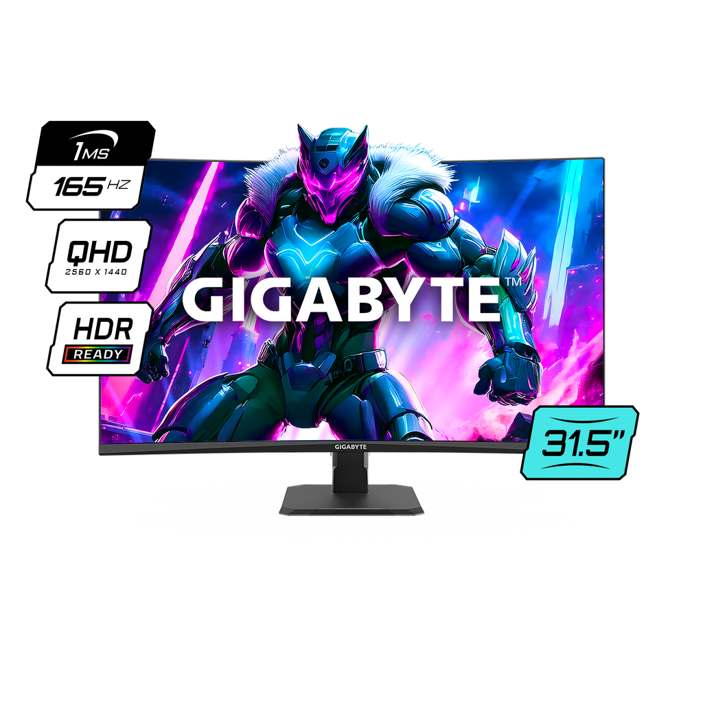 Monitor Gigabyte Curvo 31.5 VA 1500R 165Hz 1Ms GS32QC SA1