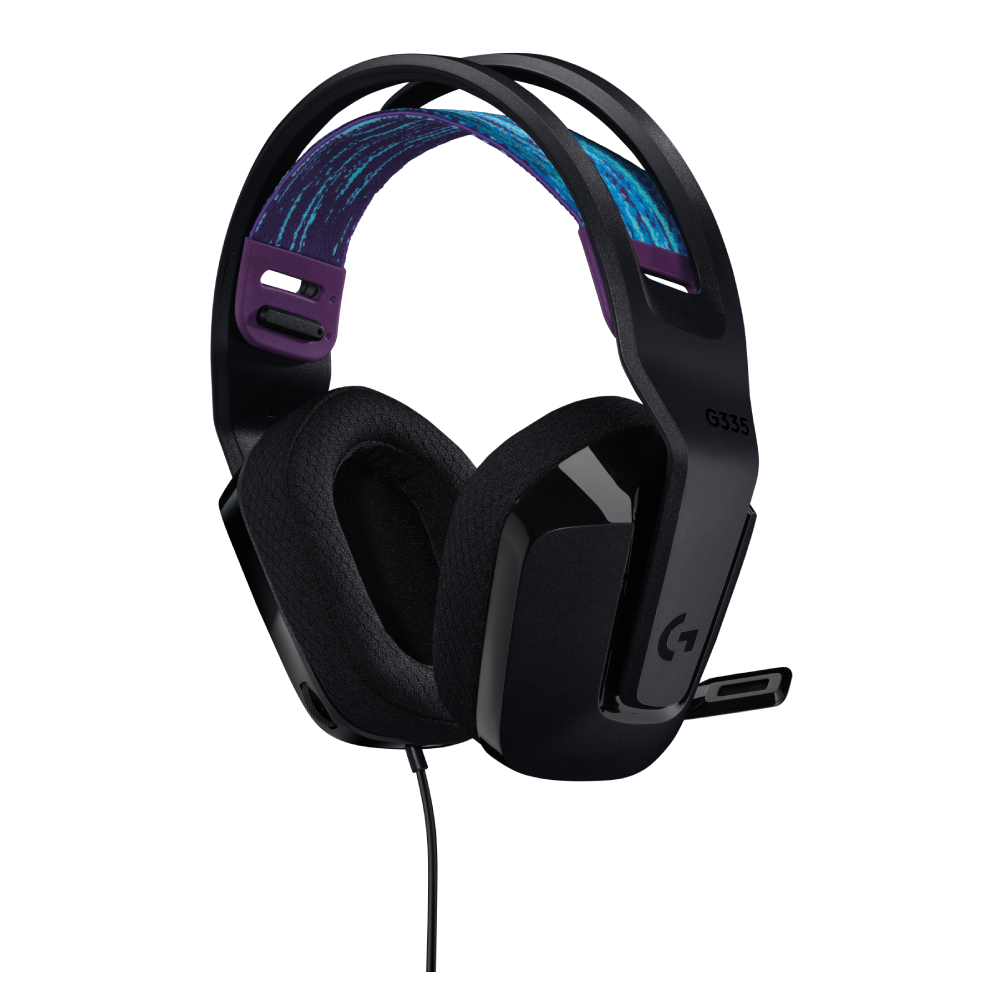 Auriculares Gamer Logitech G335 con Cable y Micrófono Negro