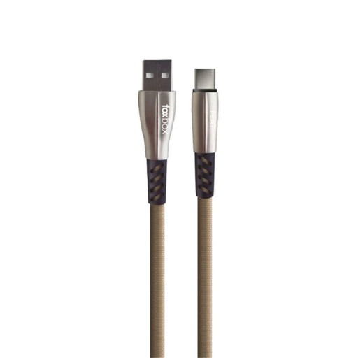 [FB-5419] Cable Foxbox Flat Tipo-C Beige