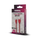 Cable SOUL USB Micro Soft 1 Metro Rojo