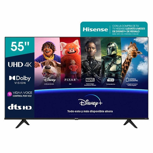 [9155A64H] Smart TV Hisense 55" UHD 4K        