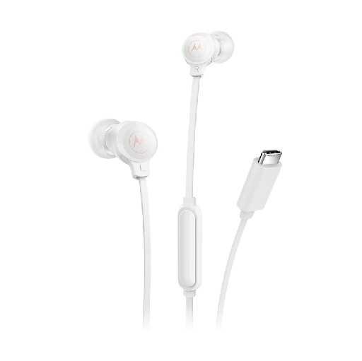 [94EBUDS3CSWHNS] Auricular Motorola In ear Con Cable Tipo C Earbuds