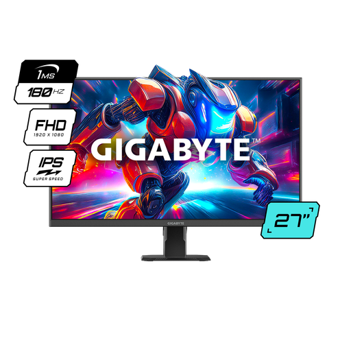 [GS27FA SA1] Monitor Gaming Gigabyte Curvo 27" Full HD 180HZ 1MS Negro