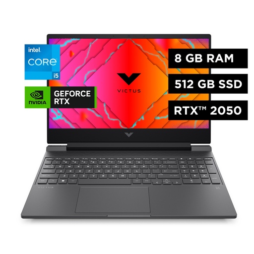 [A18J4LA] Notebook Hp Victus Gaming 15-fa1109la Intel Core I5 GeForce RTX 2050 512gb 8gb Ram