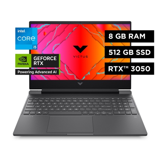 [A18J3LA] Notebook Hp Victus 15-fa0027la Intel Core I5-12450h NVIDIA GeForce RTX 3050 512gb 8gb RAM
