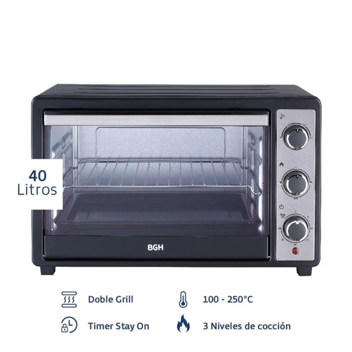 [PNH048328] Horno Eléctrico BGH Mecánico Duo 40L