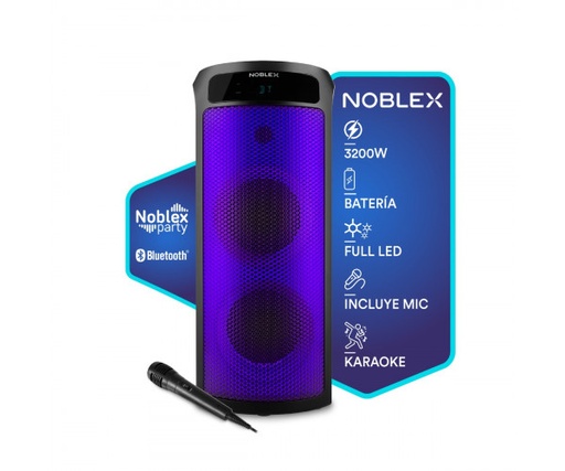 [94MNT490F] Torre De Sonido Noblex Bluetooth 3200W