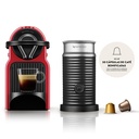 Cafetera Nespresso Inissia Roja + Aeroccino